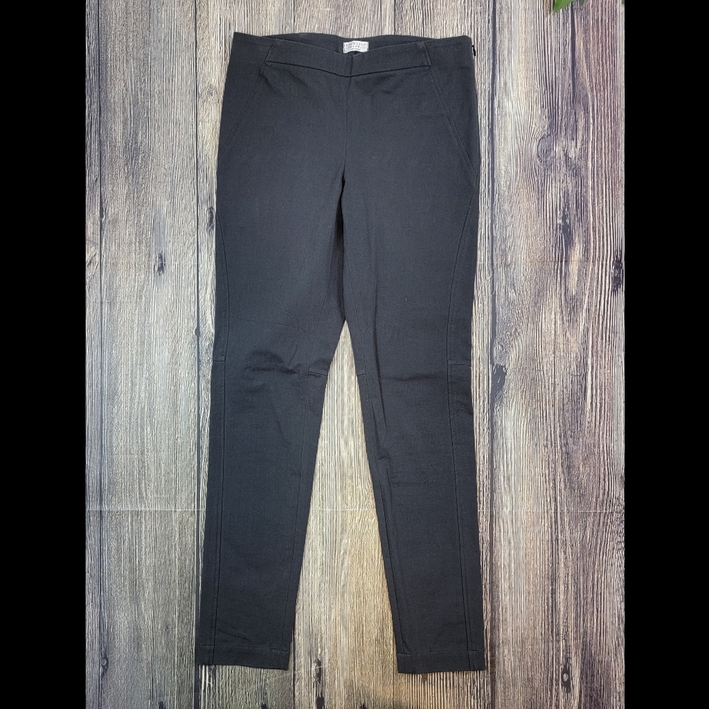 Brunello Cucinelli Gray Pull On Side Zip Skinny Pants